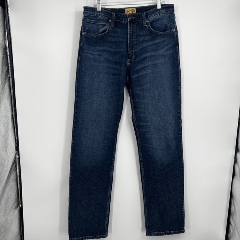 Wrangler 34x38 Men's Dark Blue Bootcut Jeans
